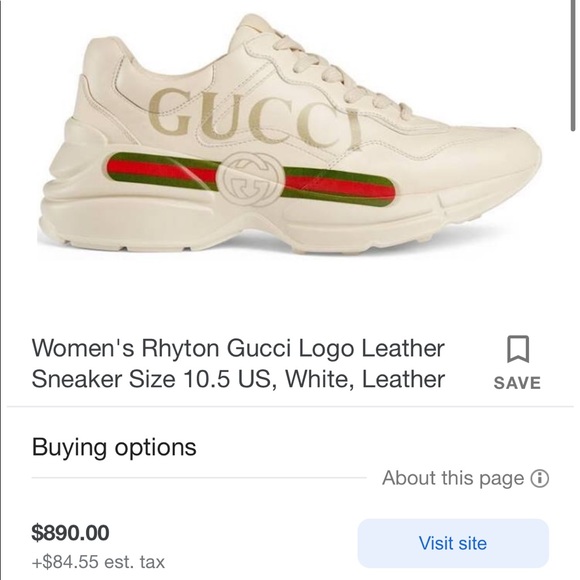 Gucci Shoes - Gucci | Women Rhyton Leather Sneakers